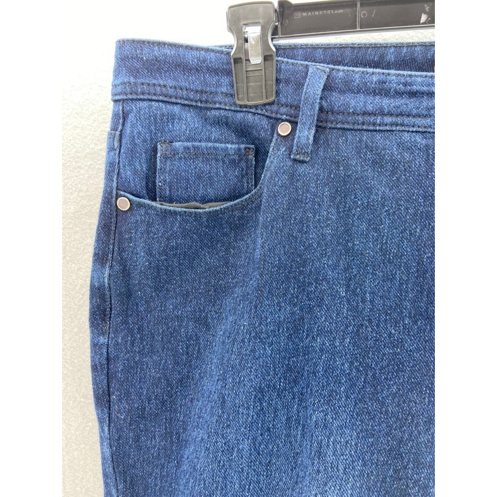 Coldwater Creek‎ Jeans Sz 14 Classic Fit Straight Leg Indigo Blue Stretch Staple - Picture 2 of 13